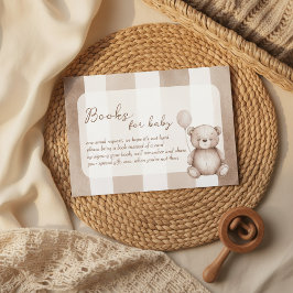 Bearly Wait Neutral Teddy Baby Shower Begleitkarte
