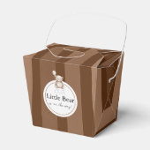 Bearly Wait Neutral Teddy Baby Shower Geschenkschachtel (Vorderseite)