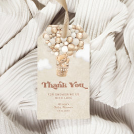 Bearly Wait Neutral Teddy Bären Balloon Baby Showe Geschenkanhänger