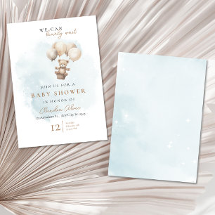 Bearly Wait Neutrale Babyparty Einladung