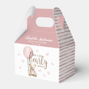 Bearly Wait Pink Baby Dusche Gefälligkeitsbox Geschenkschachtel