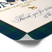 Bearly Wait Preppy Teddy Balloon Baby Shower Poster (Ecke)