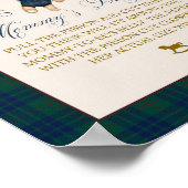 Bearly Wait Preppy Teddy Balloon Baby Shower Poster (Ecke)