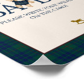 Bearly Wait Preppy Teddy Balloon Baby Shower Poster (Ecke)