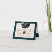 Bearly Wait Teddy Balloon Baby Shower books Dankeskarte (Vorderseite)