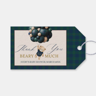 Bearly Wait Teddy Balloon Baby Shower books Geschenkanhänger