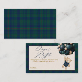 Bearly Wait Teddy Balloon Baby Shower diaper Begleitkarte