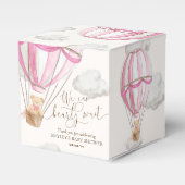 Bearly Wait Teddy Bear Hot Air Ballon Babydusche Geschenkschachtel (Vorderseite)