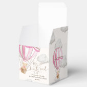 Bearly Wait Teddy Bear Hot Air Ballon Babydusche Geschenkschachtel (Geöffnet)