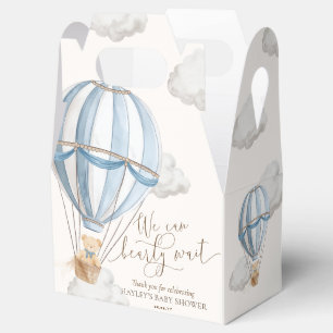 Bearly Wait Teddy Bear Hot Air Ballon Babydusche Geschenkschachtel