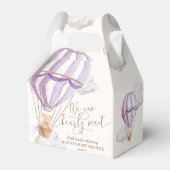 Bearly Wait Teddy Bear Hot Air Ballon Babydusche Geschenkschachtel (Vorderseite)