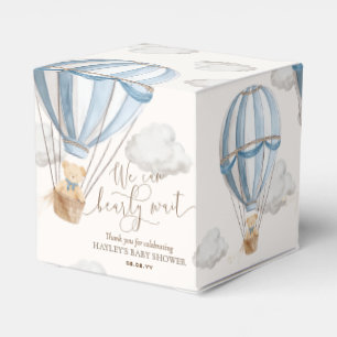 Bearly Wait Teddy Bear Hot Air Ballon Babydusche Geschenkschachtel