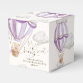 Bearly Wait Teddy Bear Hot Air Ballon Babydusche Geschenkschachtel (Vorderseite)