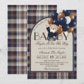 Bearly Wait Vintage Baby Shower Einladung (Vorne/Hinten)