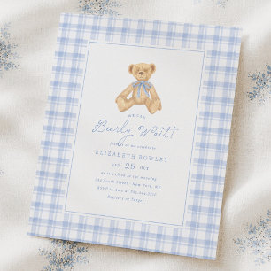 Bearly Wait Vintage Teddy Bär Budget Baby Shower
