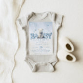 Bearly Wait Winter Modern Baby Dusche Einladung
