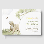 Bearly Wait Woodland Baby Dusche Gästebuch (Vorderseite)