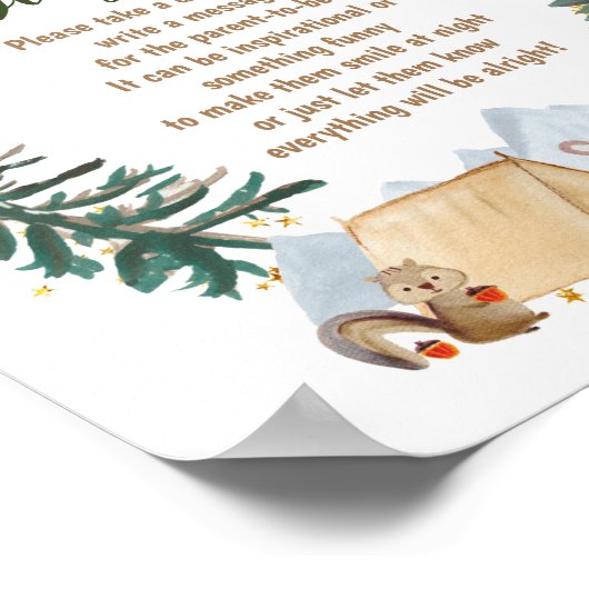 Bearly Waits late night diapers game poster (Ecke)