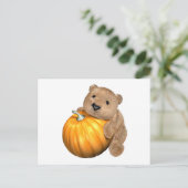 BearPumpkin Postkarte (Stehend Vorderseite)