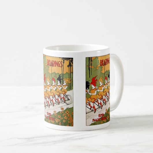 Bearrings Tandem Bicycle Ad Coffee Tasse (VorderseiteRechts)