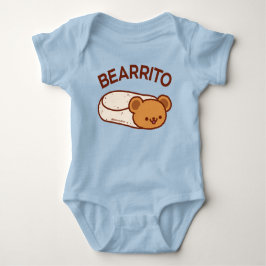 BEARRITO - Bear Burrito Baby Bodysuit Baby Strampler