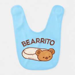 BEARRITO Teddy Bear Burrito Baby Bib Babylätzchen
