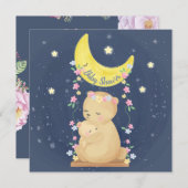 Bears Baby Shower Einladung (Vorne/Hinten)