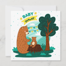 Bears Baby Shower Einladung