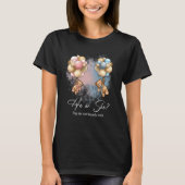 Bears Balloons Big Sis Can Bearly Wait Gender Reve T-Shirt (Vorderseite)