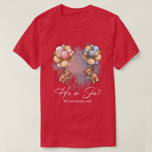 Bears Balloons, die wir frühzeitig abwarten können T-Shirt (Design vorne)