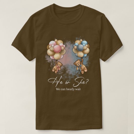 Bears Balloons, die wir frühzeitig abwarten können T-Shirt (Design vorne)