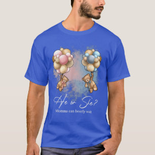 Bears Balloons Momma kann frühzeitig auf Geschlech T-Shirt