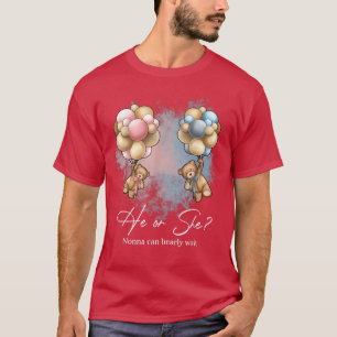 Bears Balloons Nonna kann frühzeitig Geschlechtsve T-Shirt