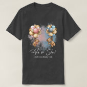 Bears Balloons Uncle Can Bearly Wait Gender Reveal T-Shirt (Design vorne)