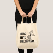 Bears Beets Balls aus Garn - Große Tasche (Vorderseite (Produkt))