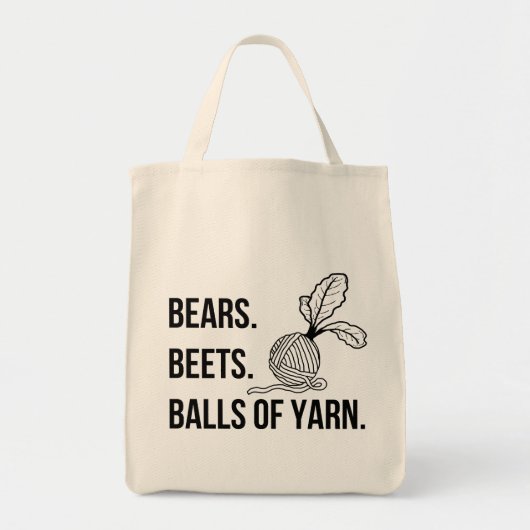 Bears Beets Balls aus Garn - Große Tasche (Vorne)