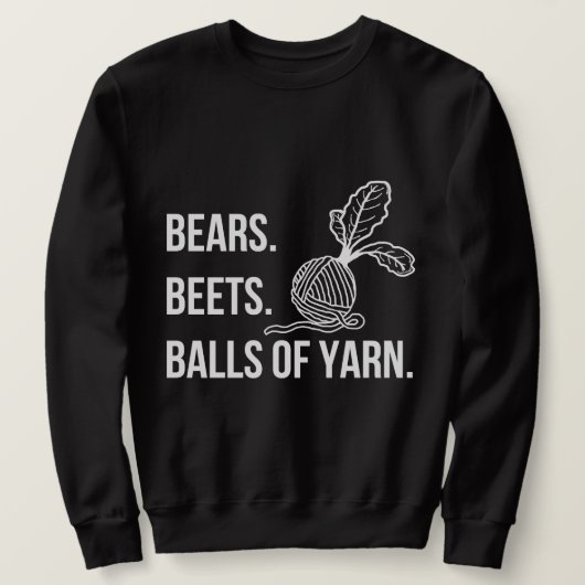 Bears Beets Balls of Yarn - Men Basic Sweatshirt (Design vorne)