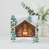 Bears bei Zuhause Personalisiert Winter Dankeschön (Stehend Vorderseite)