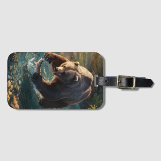 Bears Bounty: Fischfest Gepäckanhänger (Vorderseite (Horizontal))