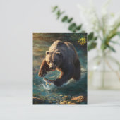 Bears Bounty: Fischfest Postkarte (Stehend Vorderseite)