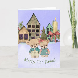 Bears Christmas Grußkarte Feiertagskarte