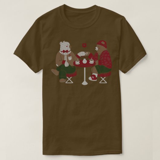 Bears Coffee Valentines von Tobe Fonseca T-Shirt (Design vorne)