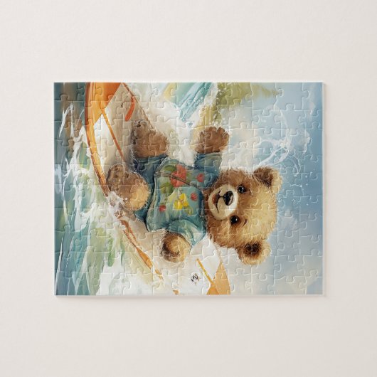 Bear's Day surfen am Strand Puzzle (Horizontal)