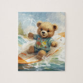 Bear's Day surfen am Strand Puzzle (Vertikal)