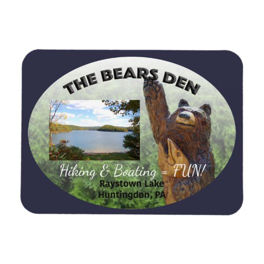 Bears Den benutzerdefinierbar Magnet (Horizontal)