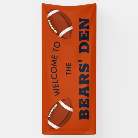 Bears Den Football Banner (Vertikal)