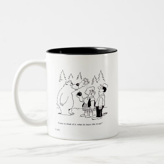 Bears Dinner Zweifarbige Tasse (Links)