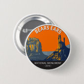 Bears Ears National Monument Utah Vintage Button (Vorne & Hinten)