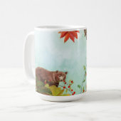 Bears Eating Red Rowan Berries Kaffeetasse (Vorderseite Links)