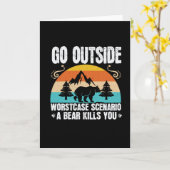 Bears - Go Outside Worst Case Szenario Karte (Gelbe Blume)